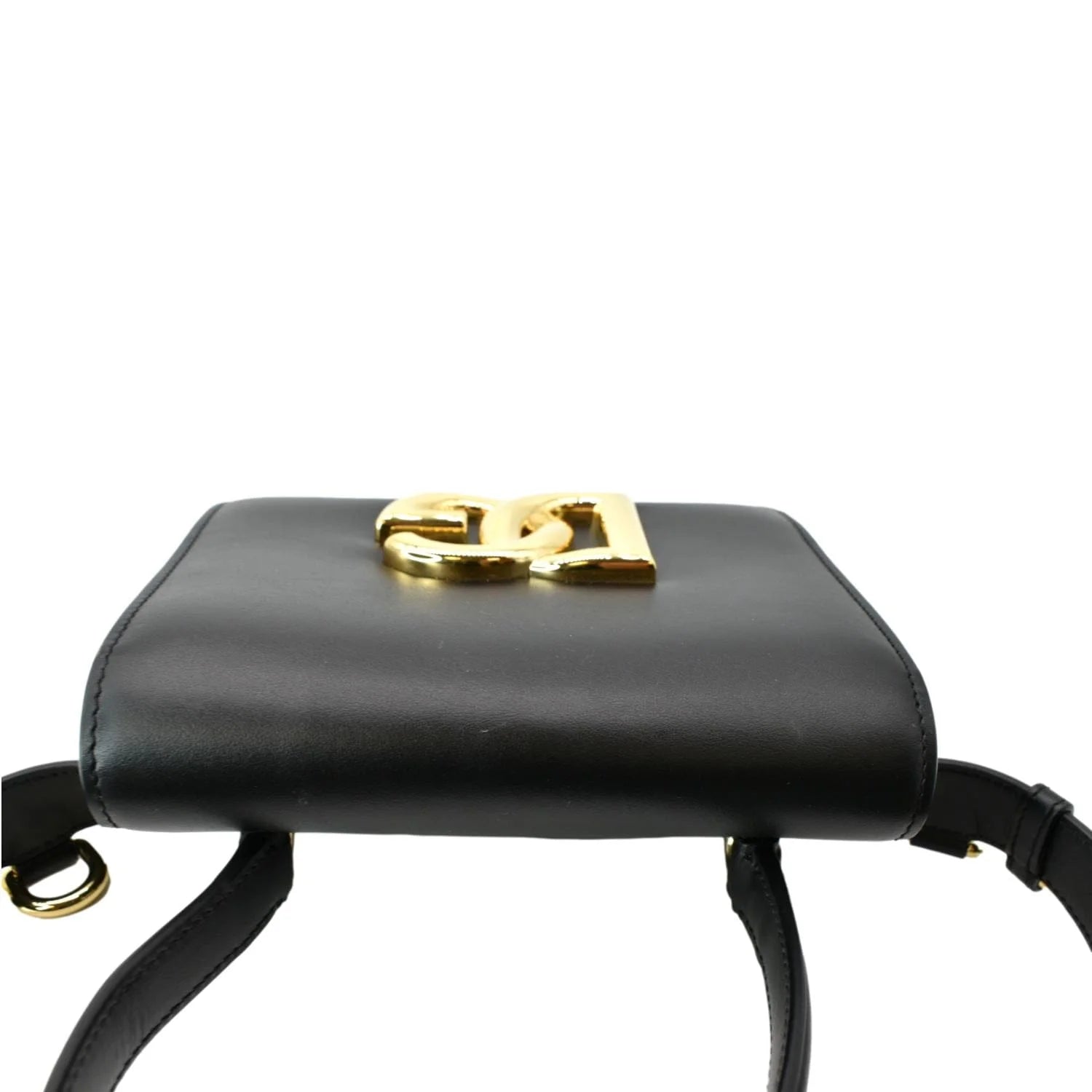 Previously Owned DOLCE & GABBANA Mini Leather Belt Bag Black