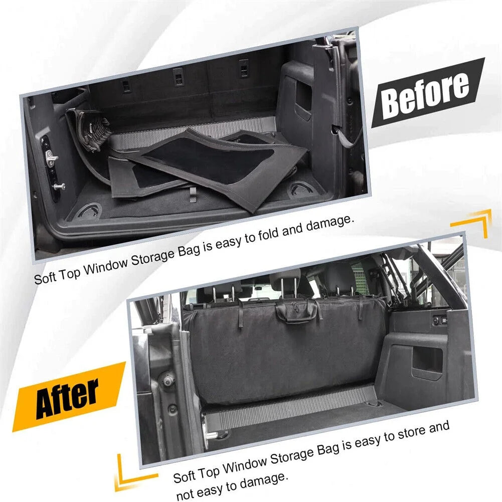 Soft Top Window Storage Bag 600D For Ford Bronco Accessories 2021 2022 4-Door