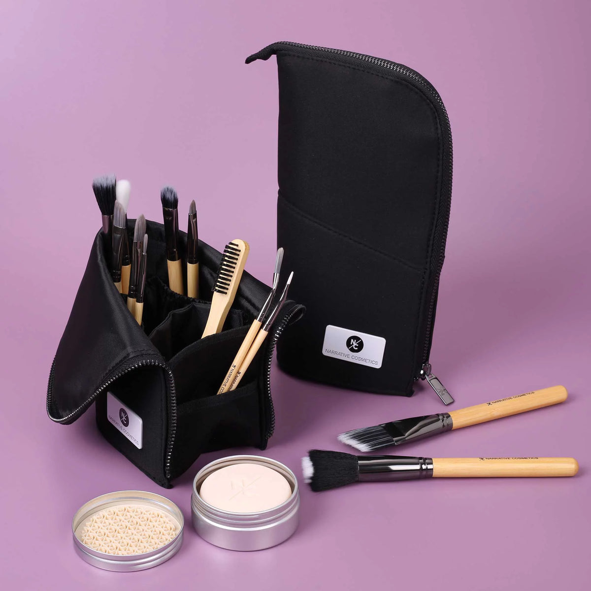 Narrative Cosmetics Essential SFX Makeup Brush Kit - 12 Piece Special Effects Makeup Brush Set - Collection#1