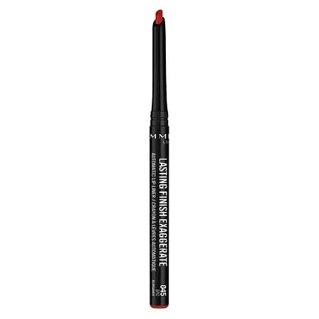 Rimmel Lasting Finish Exaggerate Automatic Lip Liner, 045 Epic Burgundy 0.01 OZ Pack of 2