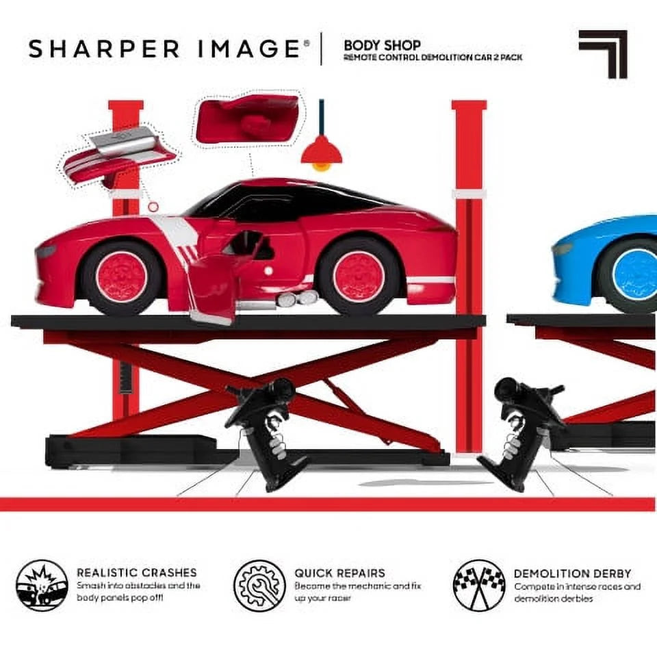 Sharper Image® Body Shop Remote Control Demolition Car 2 Pack - Blue/Red