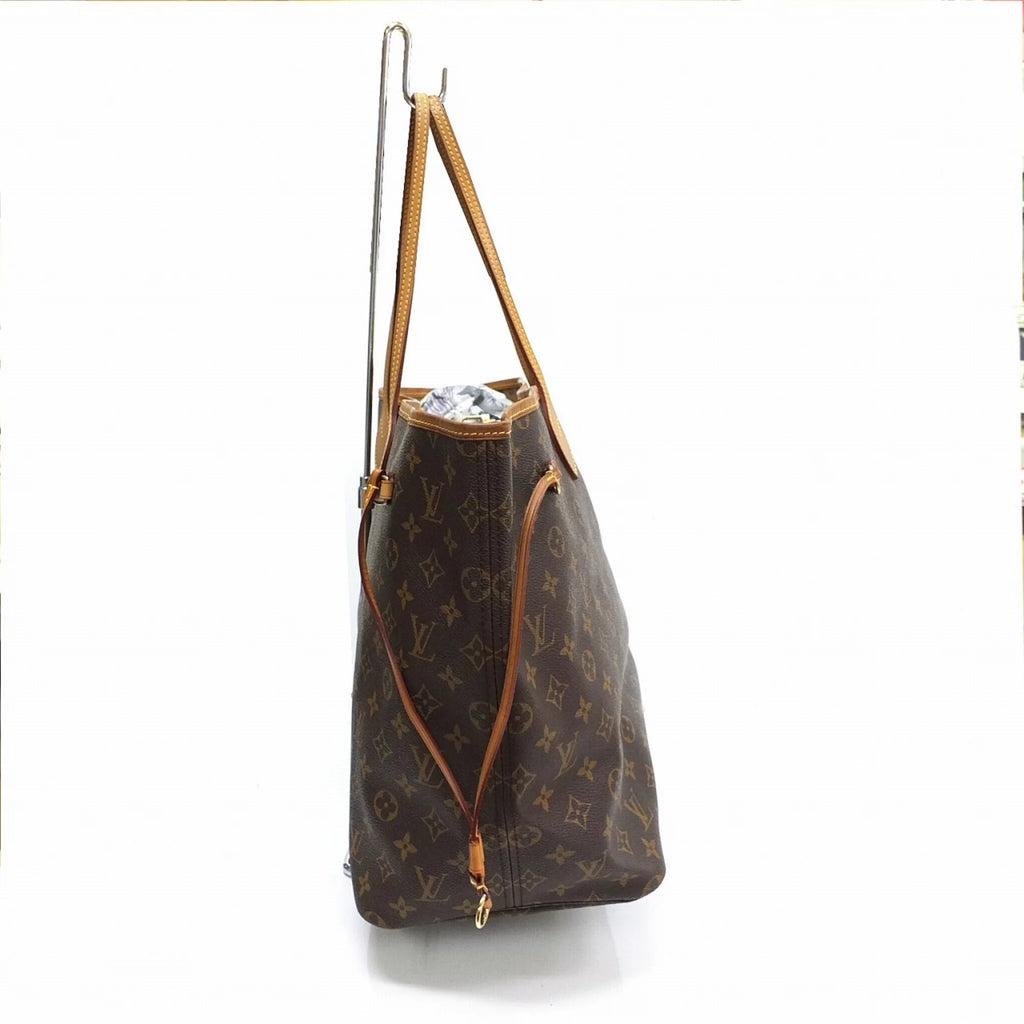 Used Louis Vuitton Neverfull GM Monogram M40157 Brown Canvas (Fair)