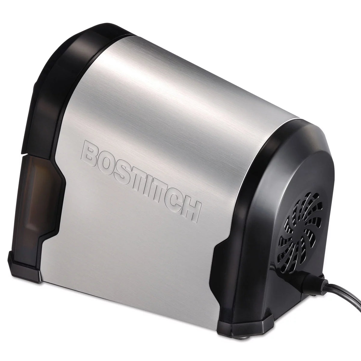 Stanley Bostitch Super Pro Glow Commercial Electric Pencil Sharpener, Ac-powered, 6.13" X 10.63" X 9", Black/silver