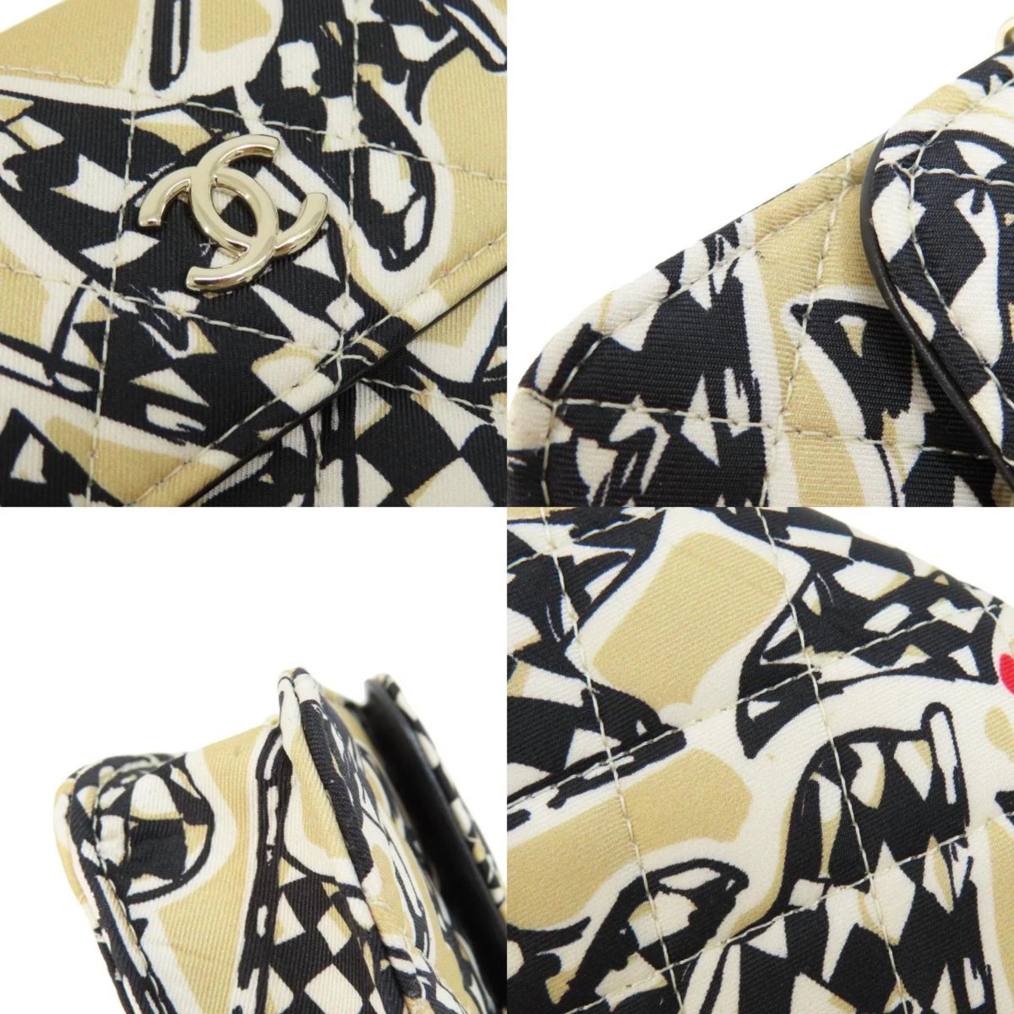 Previously Owned Chanel Chain Shoulder Coco Mark Bag Cotton Female CHANEL (Good)