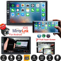 7" Double Din Car Stereo Bluetooth HD Touch Screen Car Radio with Reverse Camera And Mirror Link(Both Support Android and ios System)
