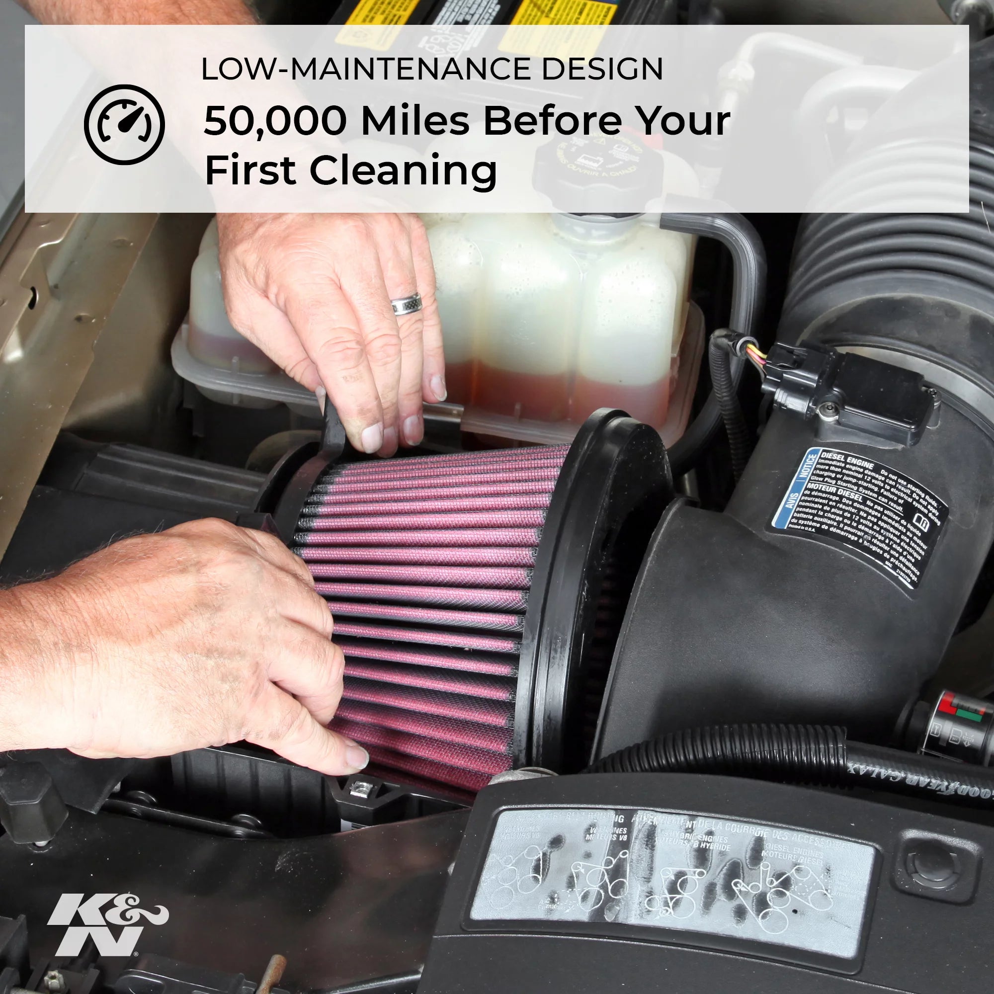 K&N X-Stream Top Air Filter: High Performance, Premium, Washable, Replacement Engine Filter: Shape: Round, 66-3050