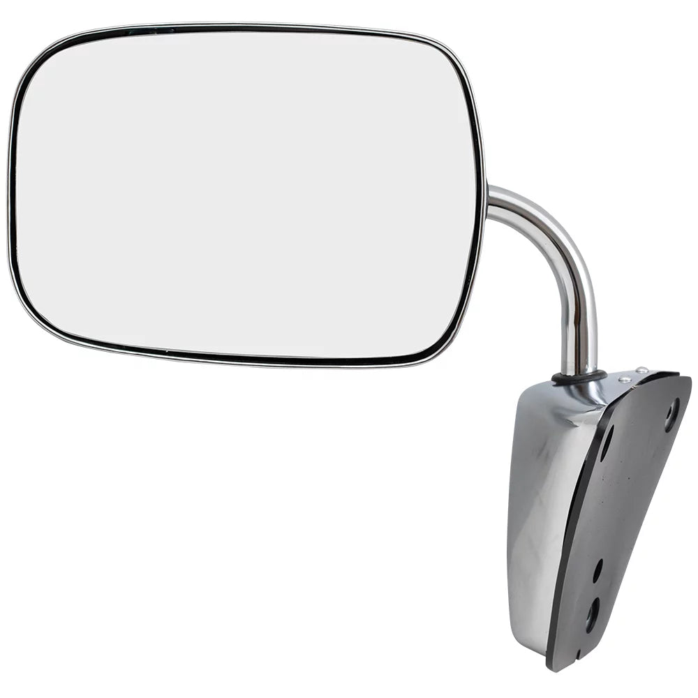 Brock Replacement Manual Side Door Rust-resistant Alloy Low Mount Mirror Compatible with 1973-1991 C/K/R/V Pickup Truck SUV 996220