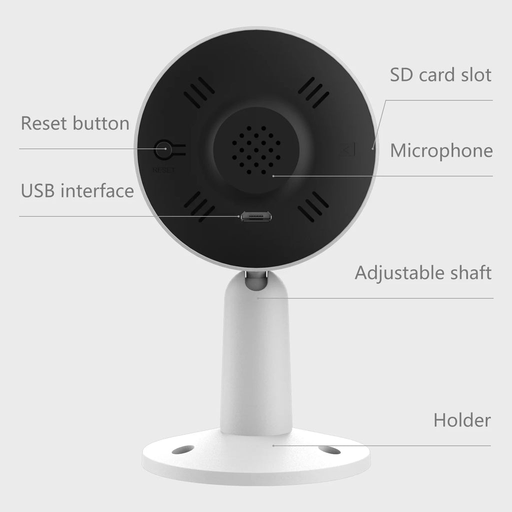 Arenti IN1 Indoor Home Security Camera , (2-Pack) Wifi and Phone APP 1080p HD 2-Way Audio Night Vision Surveillance Camera