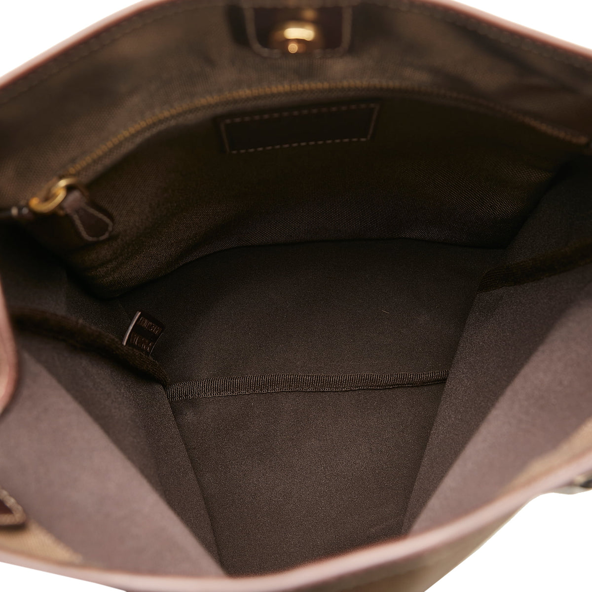 Used Authenticated Prada Canapa Logo Crossbody Canvas Fabric Brown Crossbody Bag Unisex (Good)