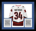 Framed Auston Matthews Autographed 2022 NHL All-Star Game White Adidas Authentic Jersey - Fanatics Authentic Certified