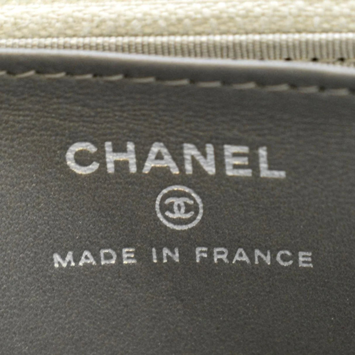 Previously Owned CHANEL Classic 2.55 Reissue Space Charm Quilted Canvas WOC Crossbody Bag Light Grey