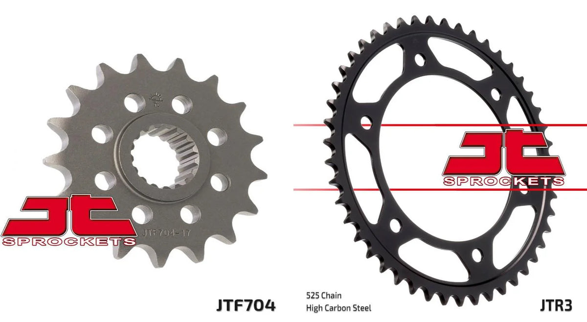 Front & Rear Sproket Kit for BMW F800 GS Triple Black 12 JT Sprockets