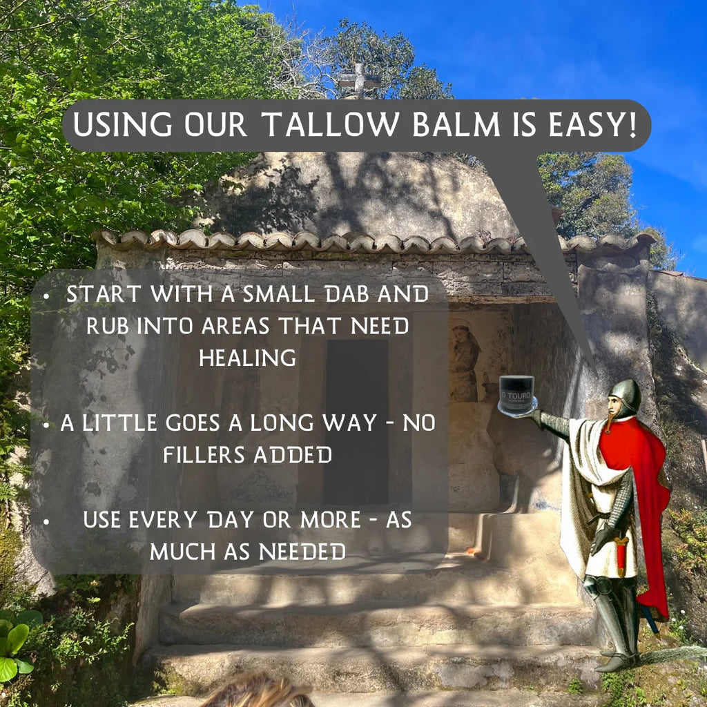 Handmade Tallow Balm Organic 100% Grass Fed with Premium Frankincense for All Skin Types 2 oz