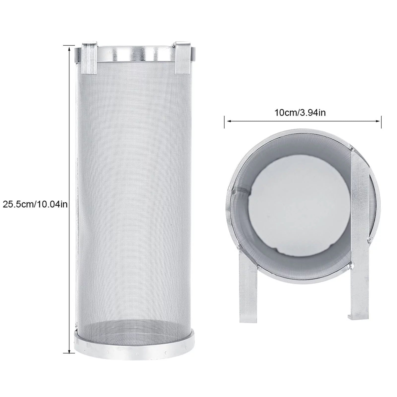 Regun Brew Filter,300 Micron Rust-resistant Metal Homemade Brew Beer Hop Mesh Filter Strainer (Size : 10 25.5cm)