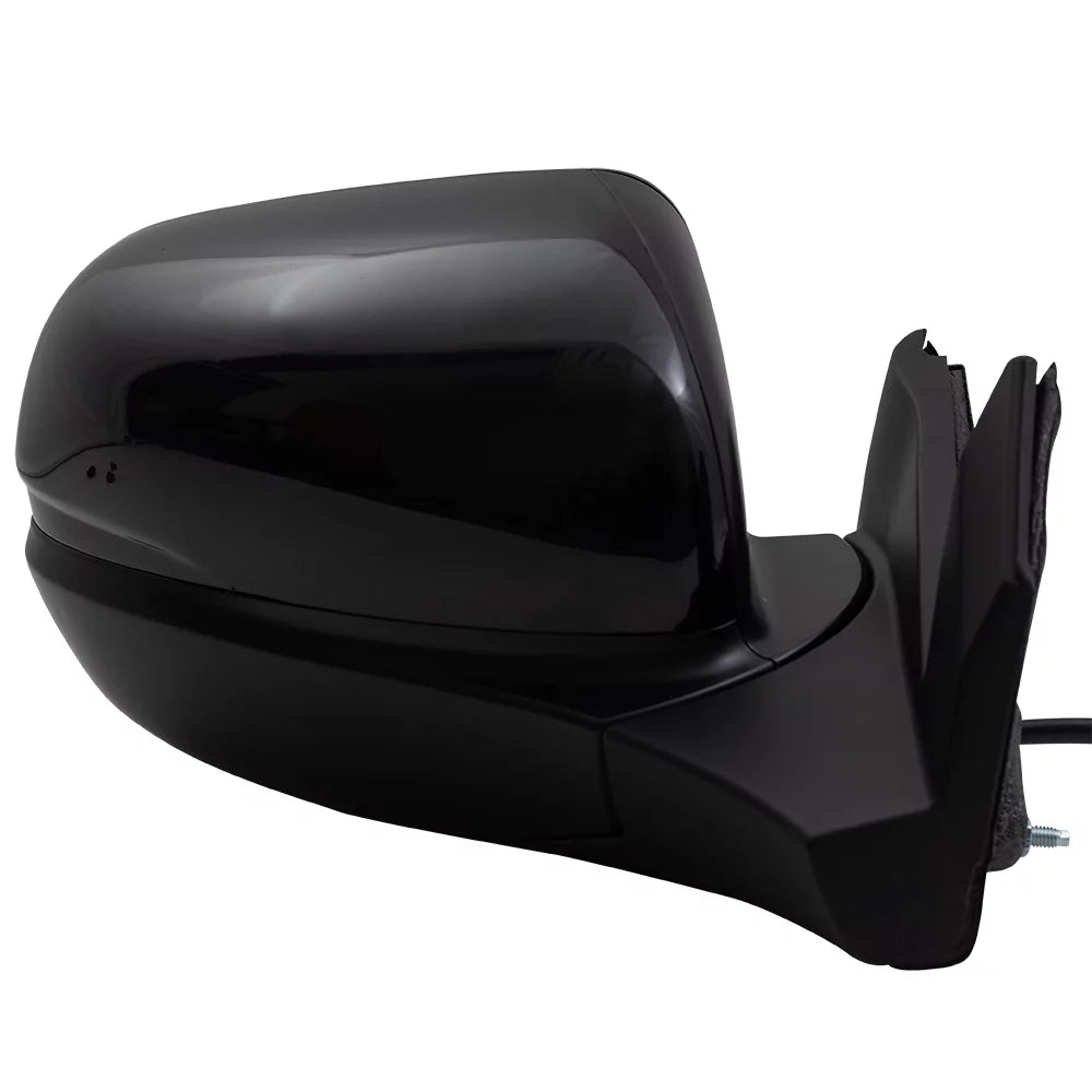 Brock Aftermarket Replacement Passenger Right Power Door Mirror Assembly Paint To Match Black Manual Folding With Heat Without Signal-Memory-Auto Dimming-Side View Camera