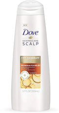 Dove Dermacare Scalp Shampoo, Dryness Itch Relief 12 oz (Pack of 4)