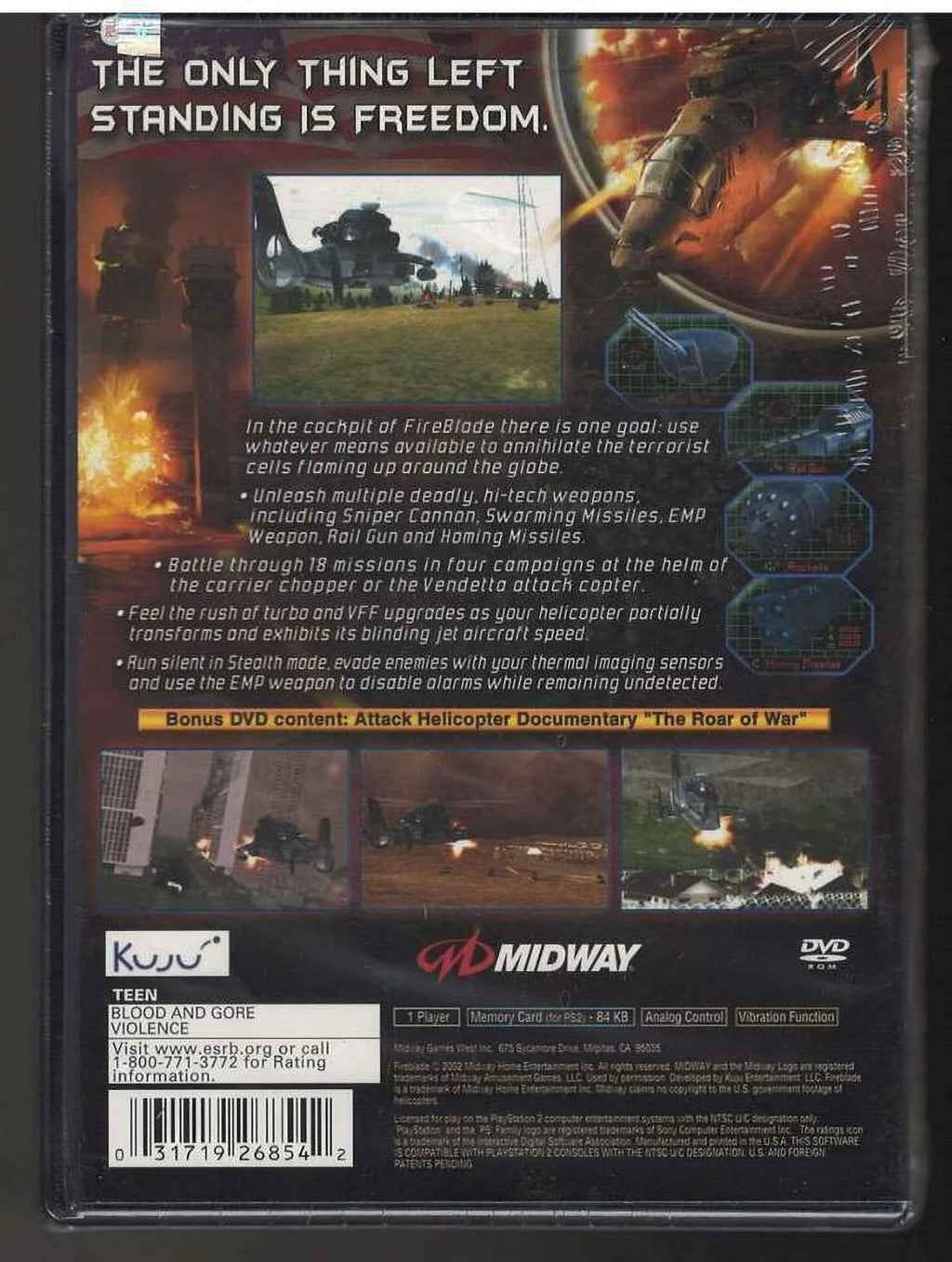 Fireblade PS2 (Brand New Factory Sealed US Version) Playstation 2