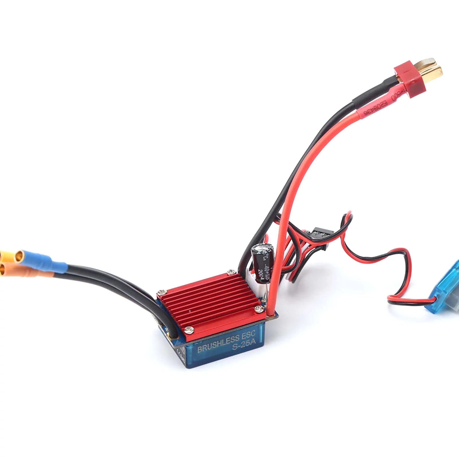 Meterk 2430 7200KV 4P Sensorless Brushless Motor with 25A Brushless ESC（Electric Speed Controller）for 1/16 1/18 RC Car Truck