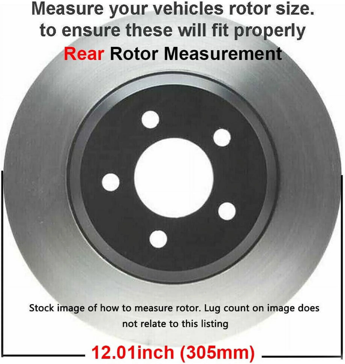 Detroit Axle - Brake Kit for Chrysler Town & Country Dodge Grand Caravan Journey Ram C/V Routan Disc Brake Rotors Ceramic Brakes Pads w/Hardware Replacement [11.98" inch Front & 12" inch Rear Rotors]