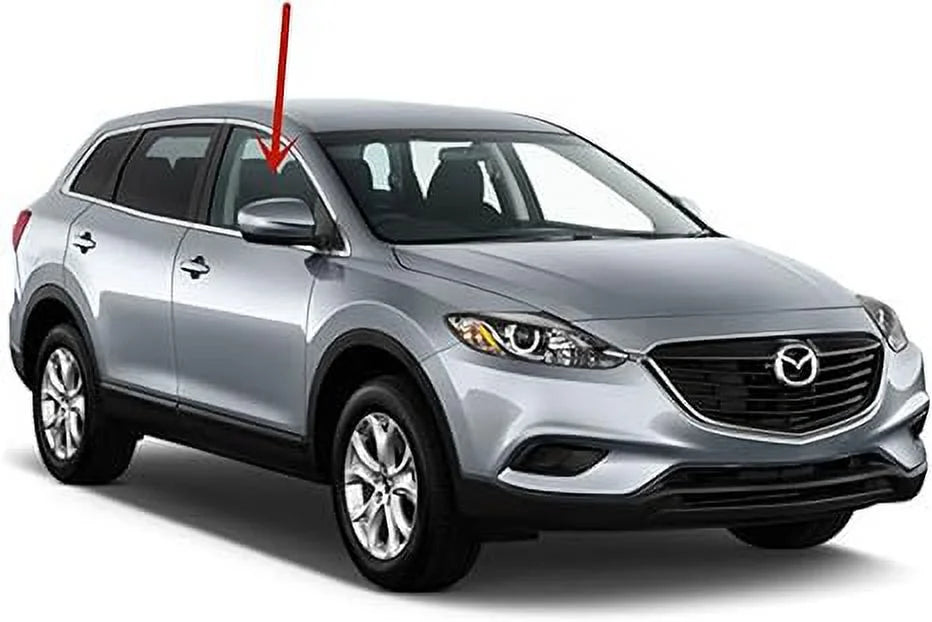 Passenger Right Side Front Door Window Door Glass Compatible with Mazda CX-9 2007-2015 Models