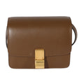 Celine Brown Smooth Leather Small Box Bag Used