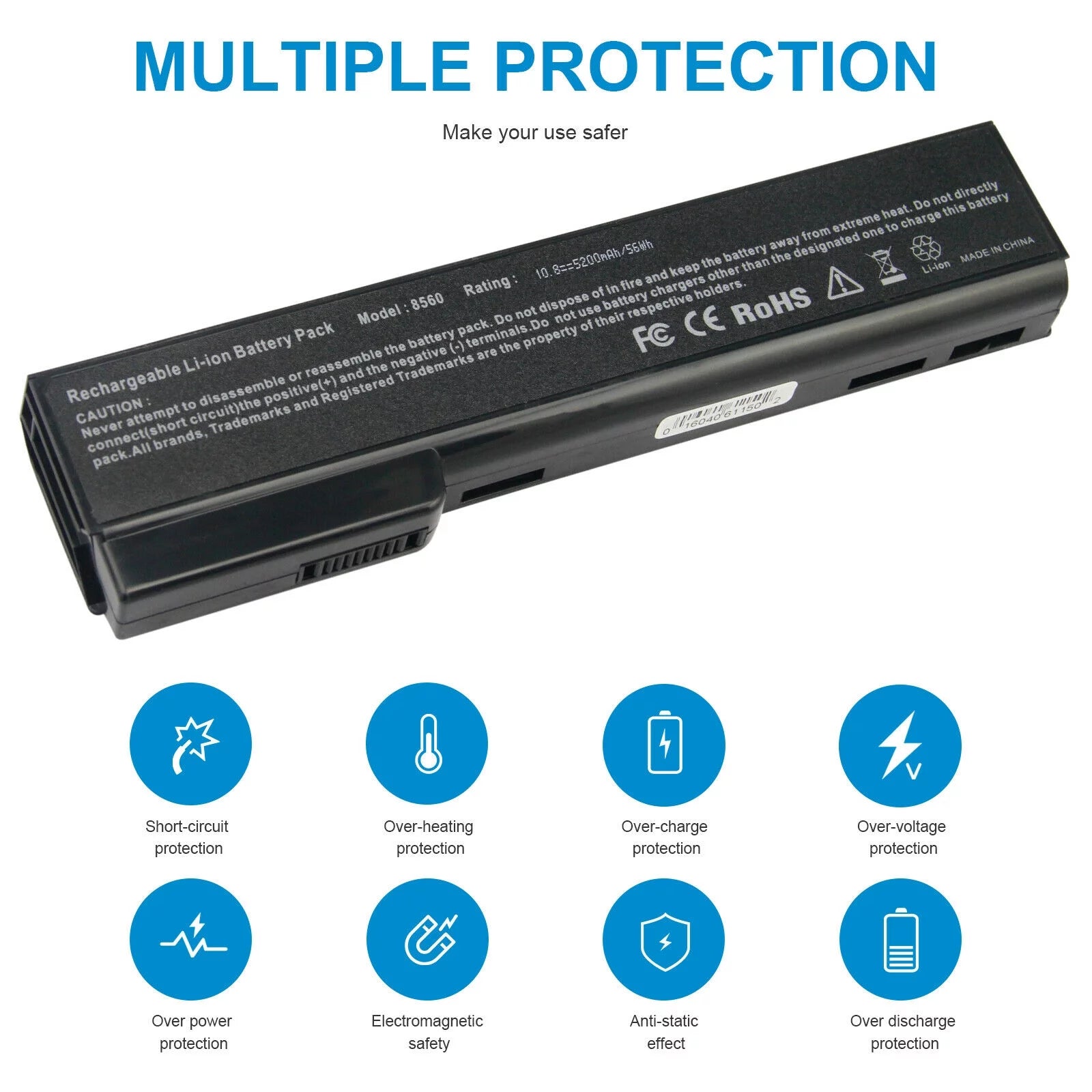 Battery For HP ProBook 6360b,ProBook 6460b,ProBook 6465b,ProBook 6470b,ProBook 6475b,ProBook