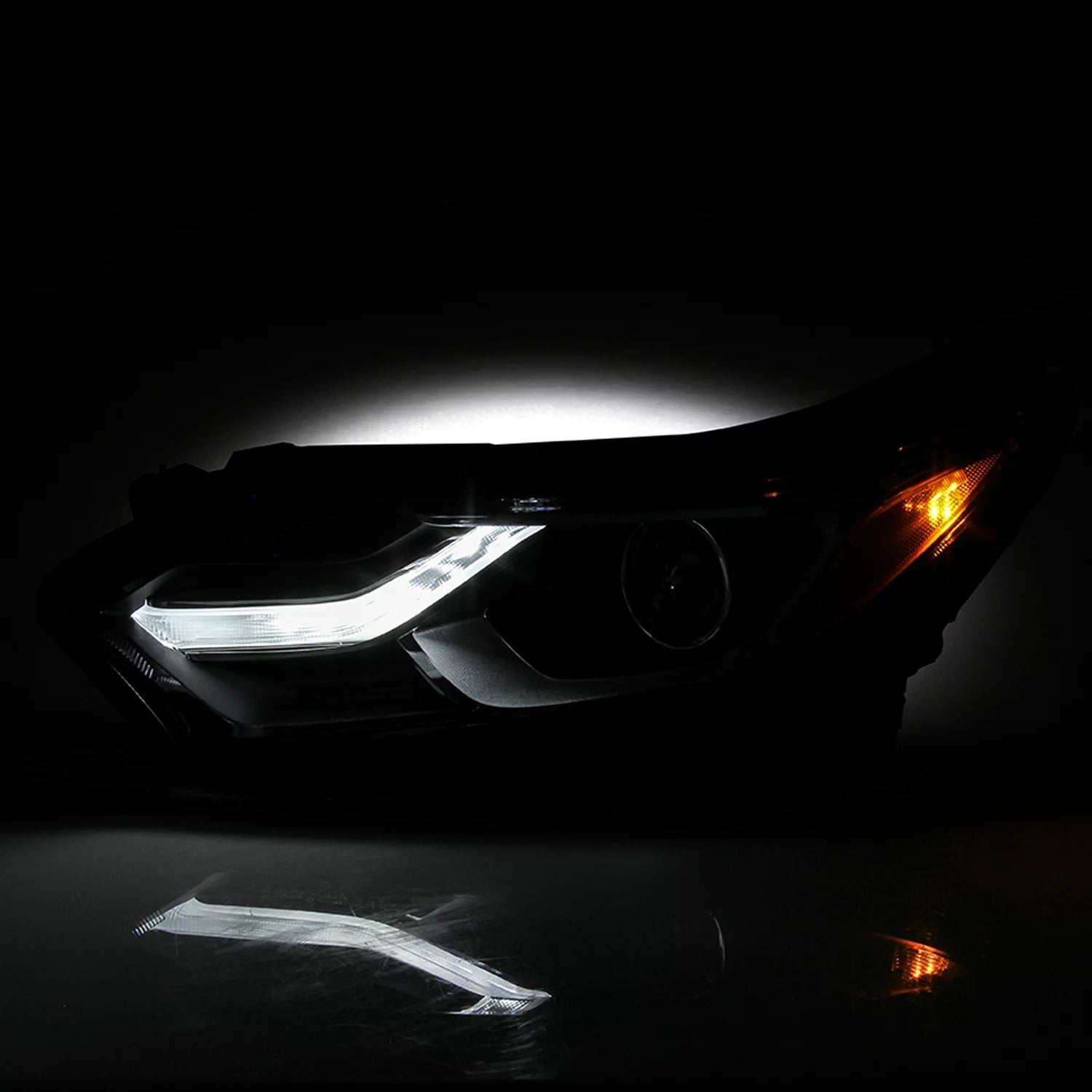 AKKON - Fits 2018 2019 2020 2021 Chevy Equinox [HID/Xenon Type] LED DRL Chrome Headlight Driver Left Side Headlamp 18 19 20