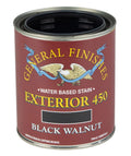 General Finishes, EXTERIOR 450 STAINS, Black Walnut, Quart