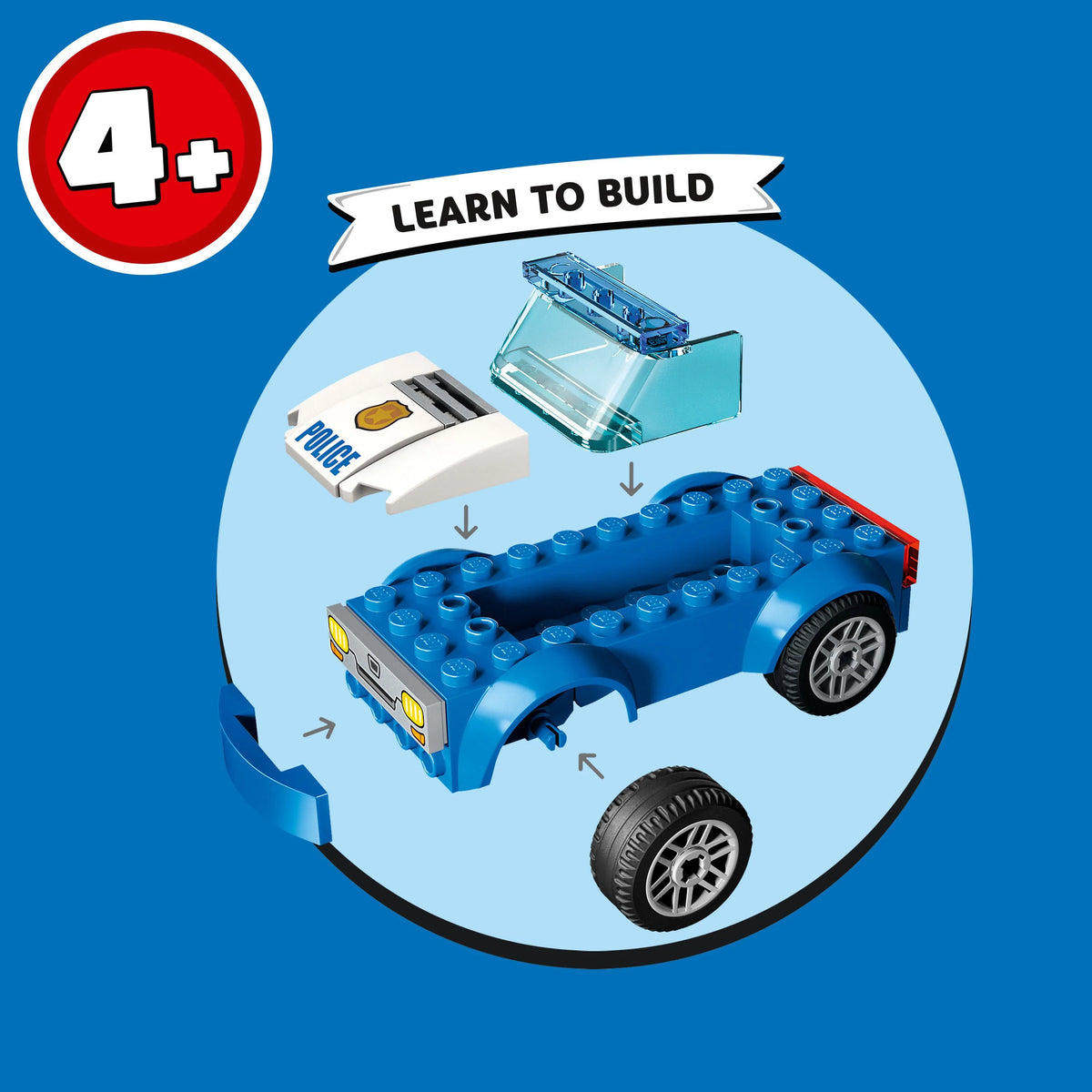 LEGO City Police Station Chase 60370, Playset with Car Toy and Motorbike, Breakout Jail, 4 Minifigures and Dog Figure, Toys for Kids 4 Plus Years Old
