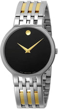 MOVADO 0606962 ESPERANZA BLACK DIAL TWO TONE Corrosion-free Metal MENS WATCH