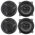 (4) Rockville RV5.3A 5.25" 3-Way Car Speakers 1200 Watts/200 Watts RMS CEA Rated
