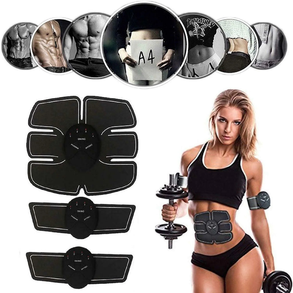 Electric Muscle Toner Fitness Binder Gym Machine ABS Toning Fat Burner Belt