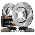 Power Stop Rear Stock Replacement Brake Pad and Rotor Kit KOE7742 Fits 2018 Mazda CX-9