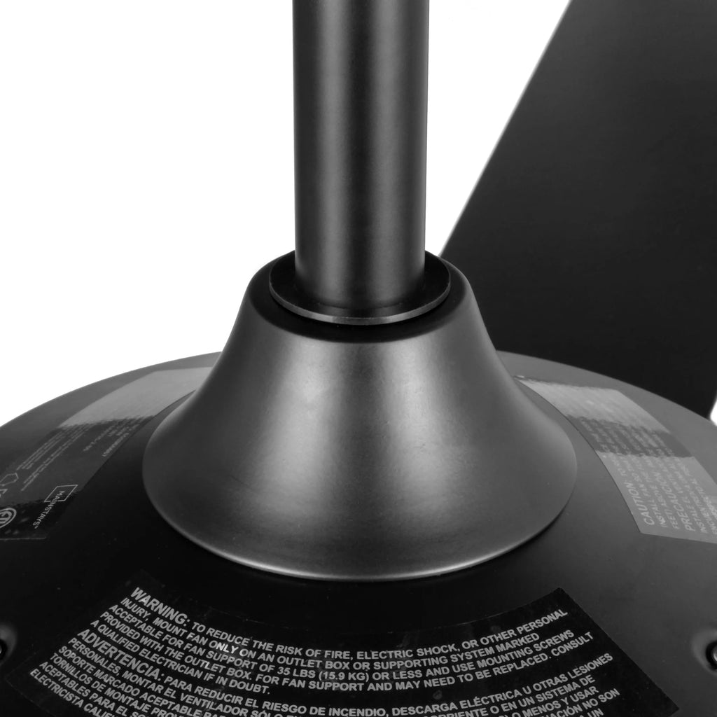 Mainstays 52" Indoor/Outdoor Black 5 Blade Reverse Airflow Ceiling Fan with 1 LED Light Bulb