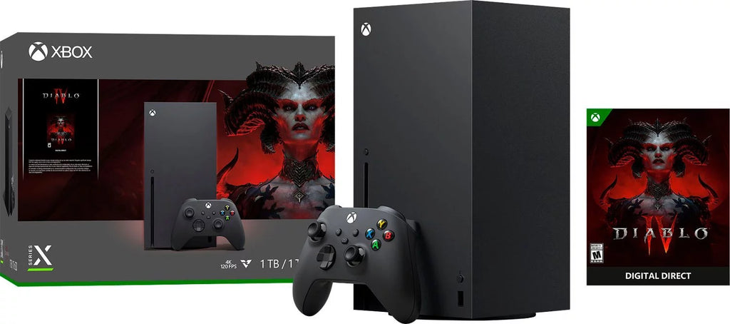 Microsoft Xbox Series X – Diablo® IV Bundle, 1TB SSD Video Gaming Console with One Xbox Wireless Controller + Mazepoly Accessories