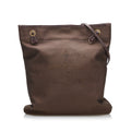 Used Authenticated Prada Canapa Logo Crossbody Canvas Fabric Brown Crossbody Bag Unisex (Good)