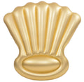 Inflatable Golden Shell Sparkle and Shine 63 Inch Swimming Pool Float