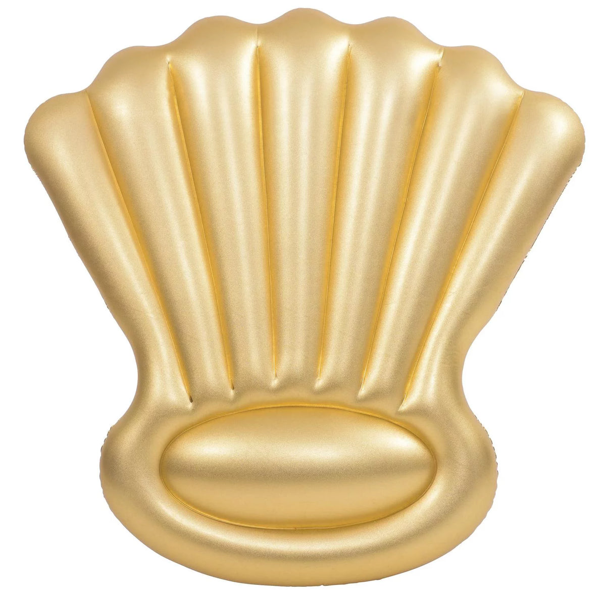 Inflatable Golden Shell Sparkle and Shine 63 Inch Swimming Pool Float