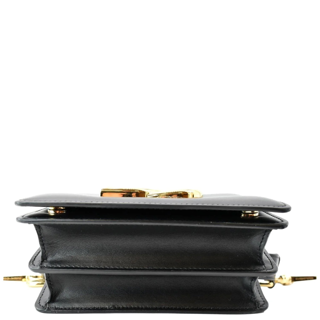 Previously Owned DOLCE & GABBANA Mini Leather Belt Bag Black