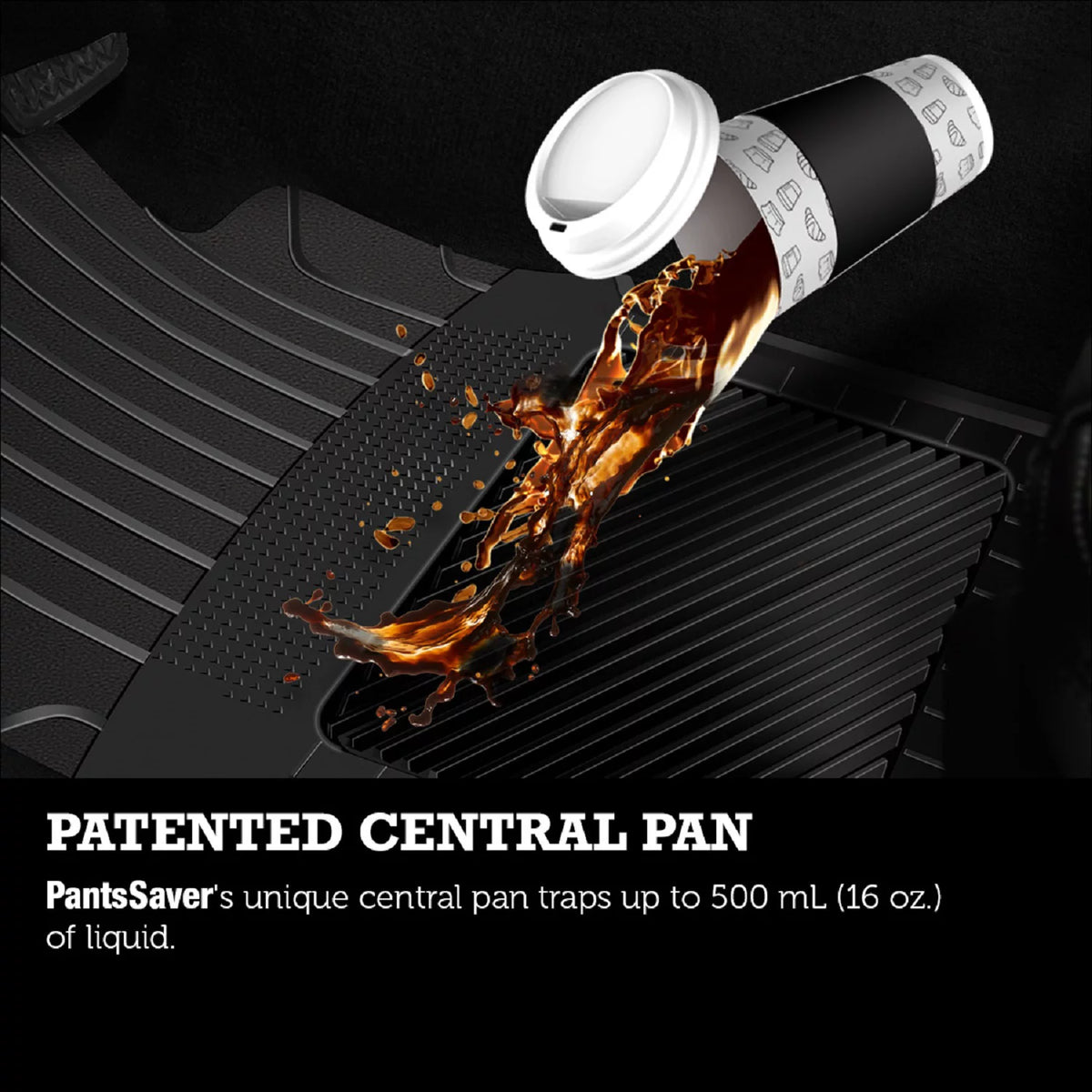 PantsSaver Floor Mats Custom Fit Car Mats for Genesis G70 2018-2023 All Weather Protection (Black)