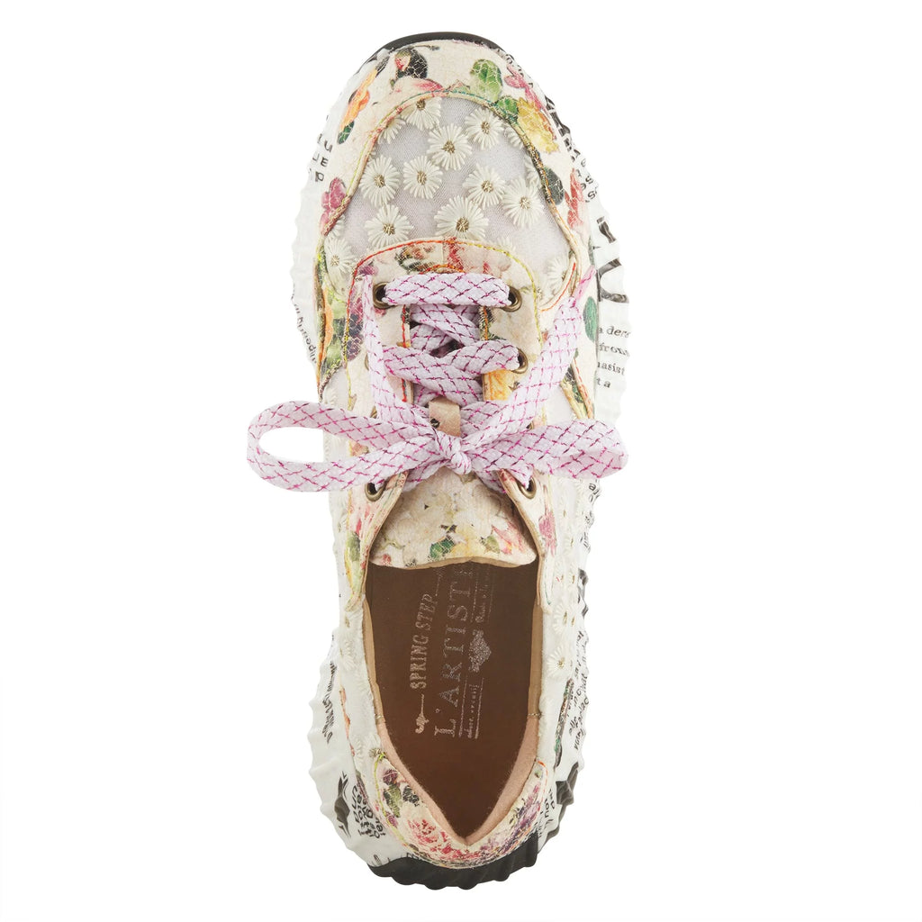 Spring Step L'Artiste Female Daisymae Fashion Sneaker Beige Multi EU 43 / US 11.5-12