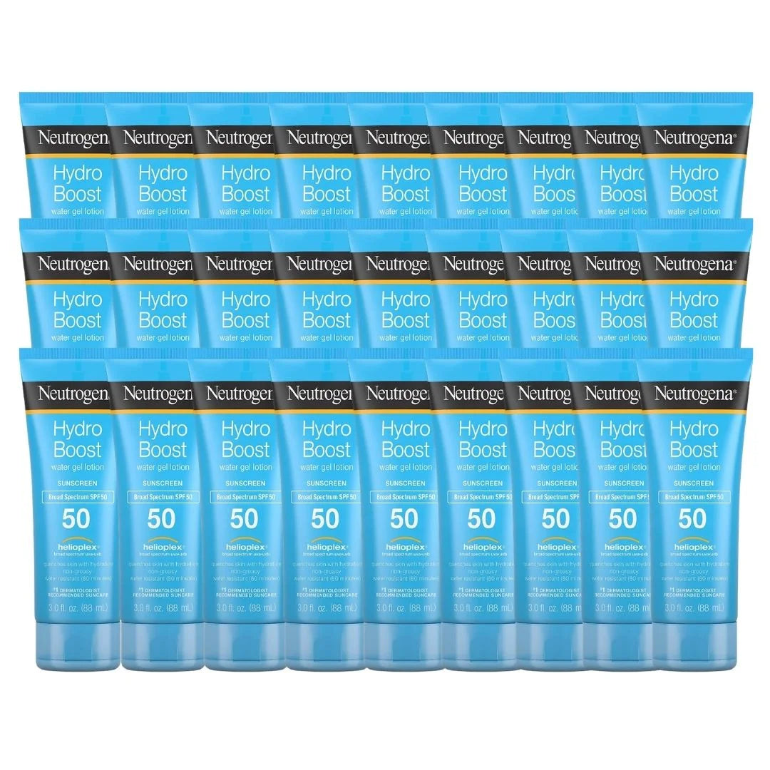 HydroBoost Moisturizing Water Gel SunscreenLotion Oil Free(27 Pack 3 OZ Per Pack)