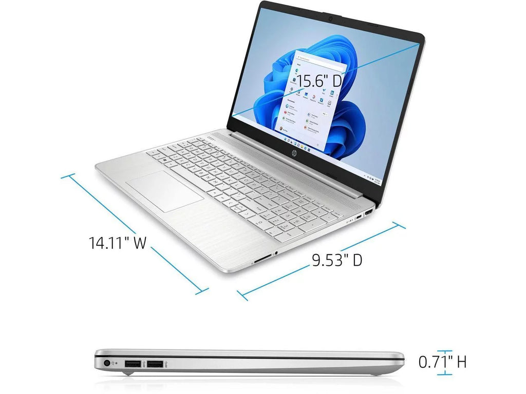 Newest HP Laptop Computer, 15.6" HD Touchscreen, 11th Generation Intel Core i5-1155G7 Processor, 128GB RAM, 2TB PCIe SSD, Intel Iris Xe Graphics, Bluetooth, HDMI, Windows 11 Home in S Mode, Cefesfy
