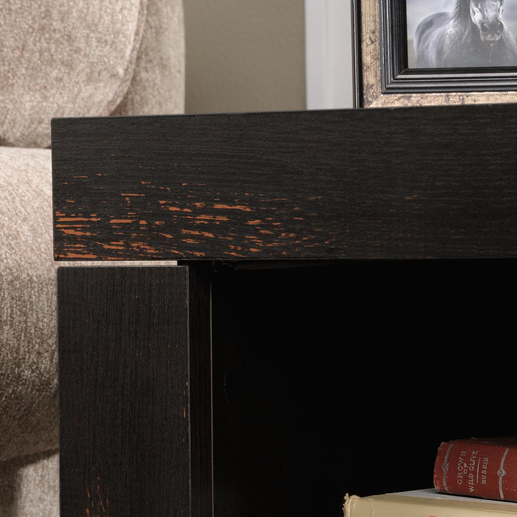 Sauder Dakota Pass End Table, Char Pine Finish