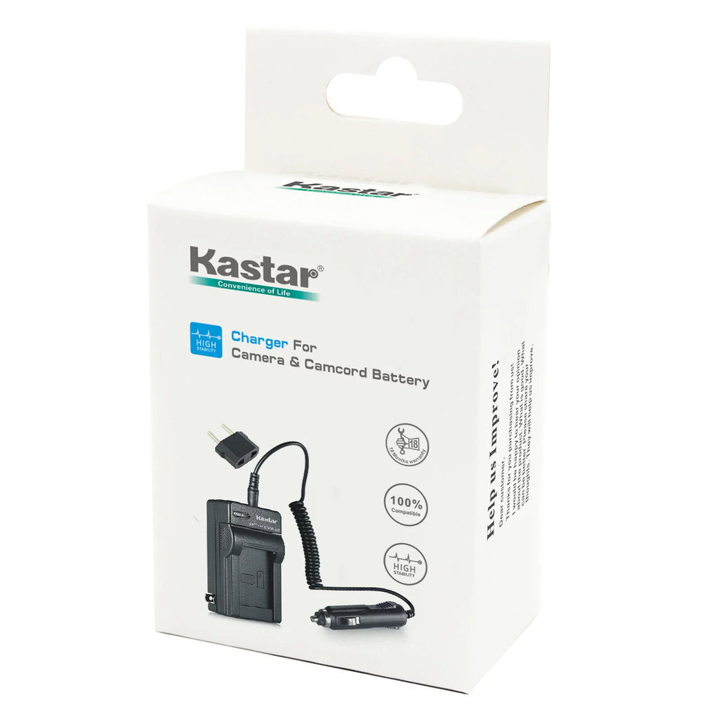 Kastar CGA_DU14 Battery (4_Pack) and Charger Kit for Panasonic CGA_DU06, CGA_DU07, CGA_DU14, CGA_DU21, VW_VBD070 VBD140 VBD210 w