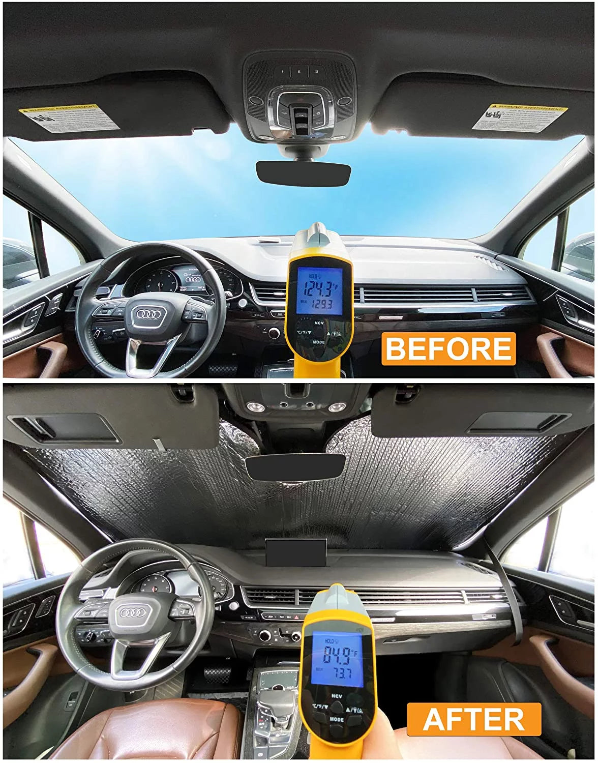 Front Windshield Sunshade for 2016-2023 Mazda MX-5 Miata Coupe & Convertible