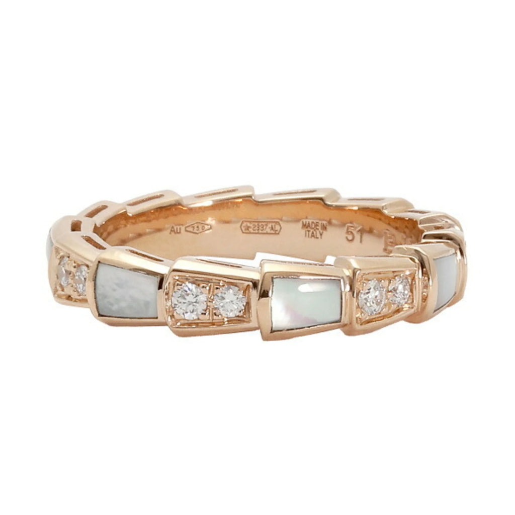 Secondhand Bvlgari Serpenti Viper K18PG Pink Gold Ring (Good)