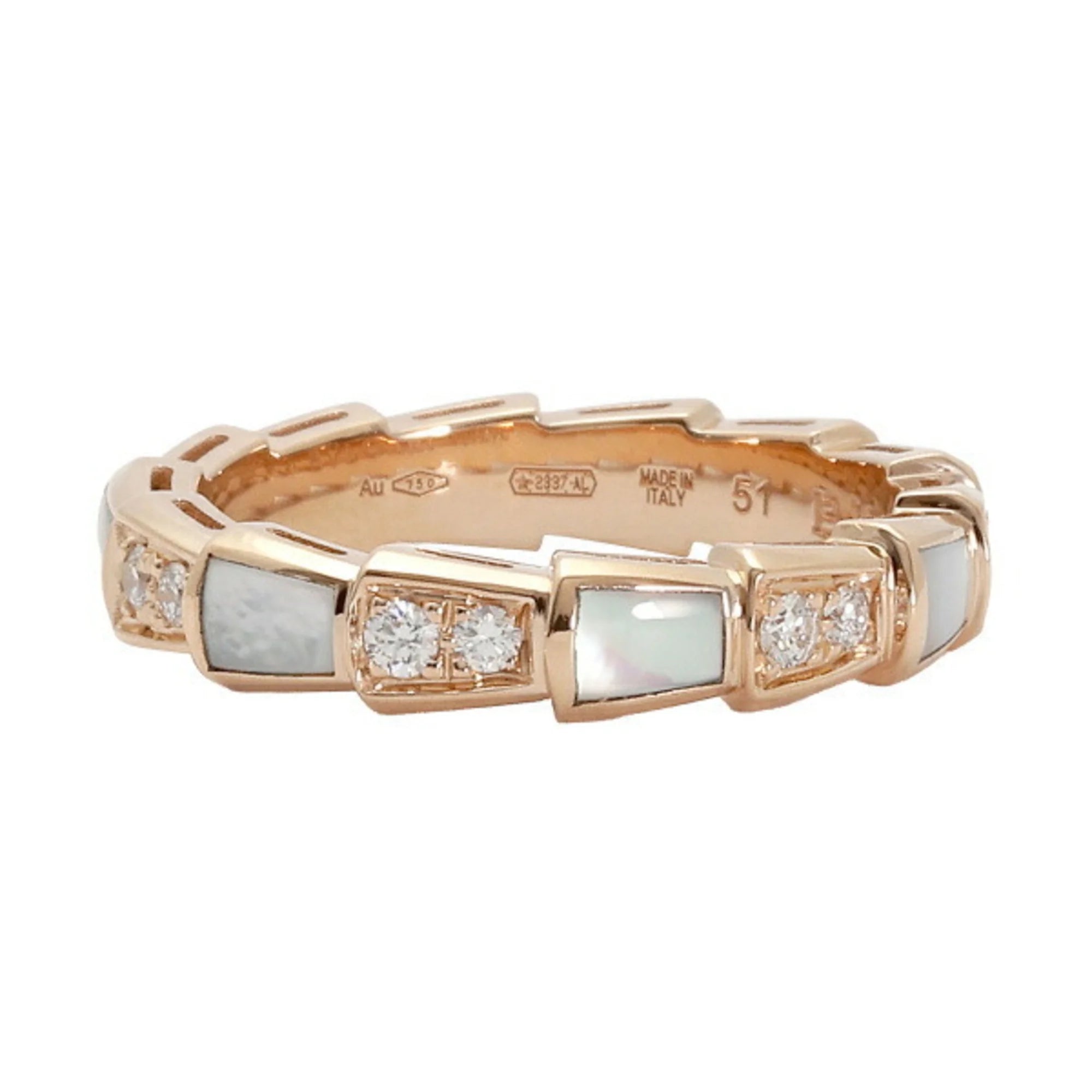 Secondhand Bvlgari Serpenti Viper K18PG Pink Gold Ring (Good)