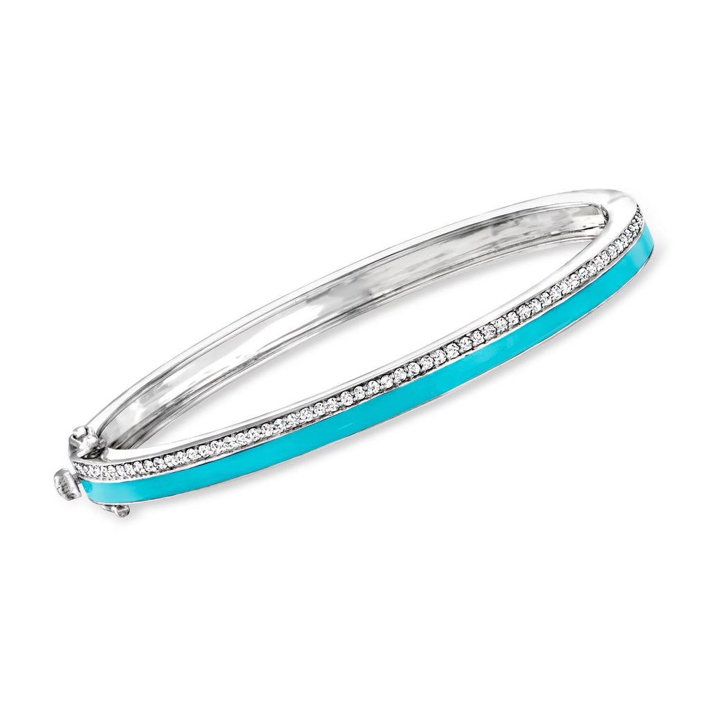 Ross-Simons "Spring Stack" Set Of 5 Bangle Bracelets in Sterling Silver, For Her, Adult