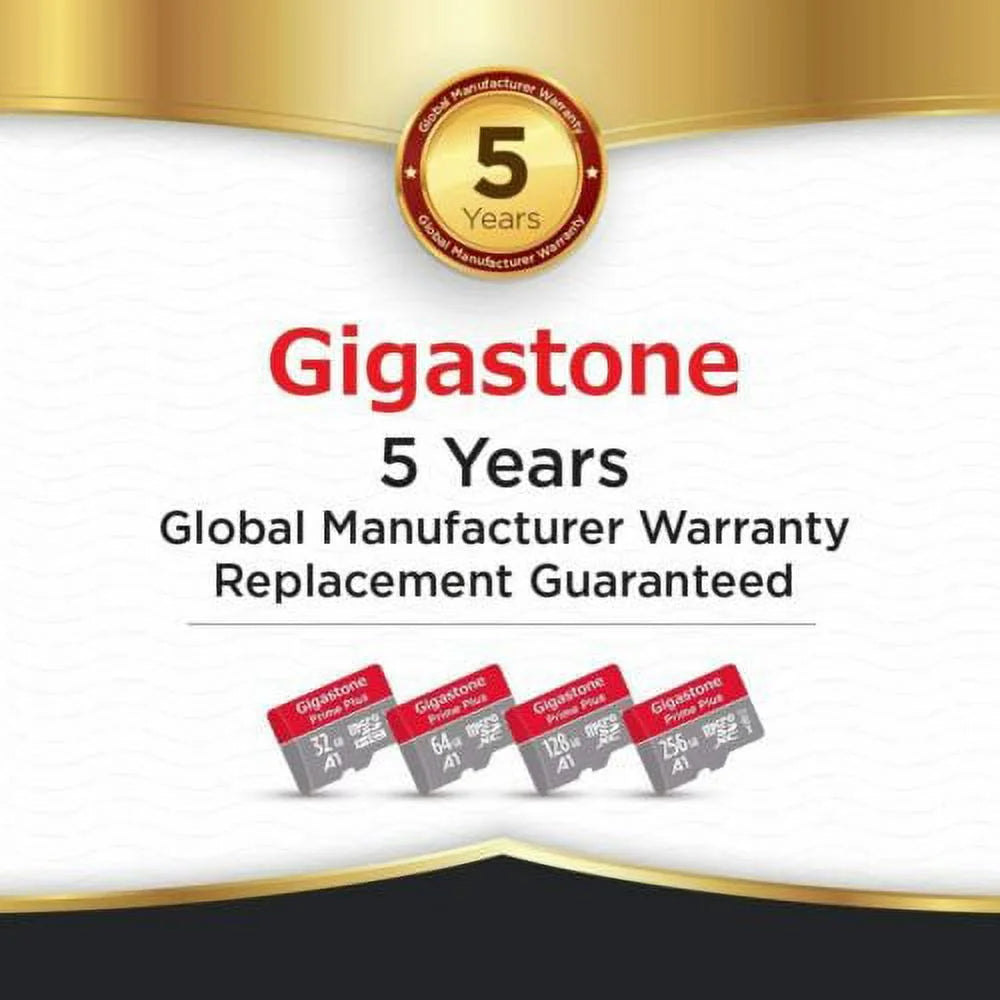 Gigastone 256GB Micro SD Card, Switch / GoPro Compatible Memory Card, UHS-I SDXC